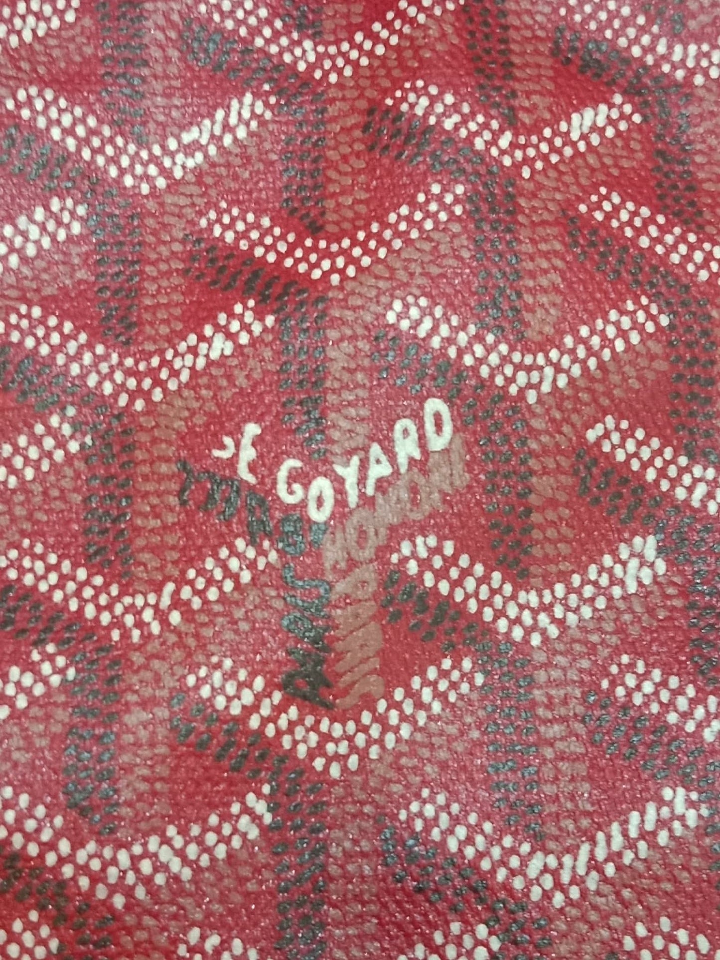 Goyard Boheme Hobo Bag Red Monogram Canvas Fidji Chevron Print