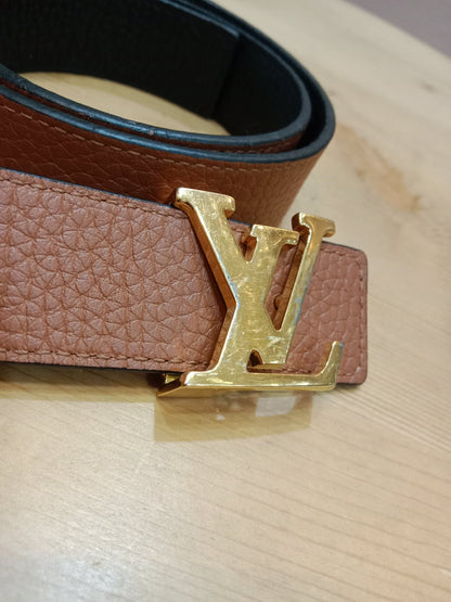 Louis Vuitton Taurillion Calfskin 30mm Reversible Belt Brown/Black