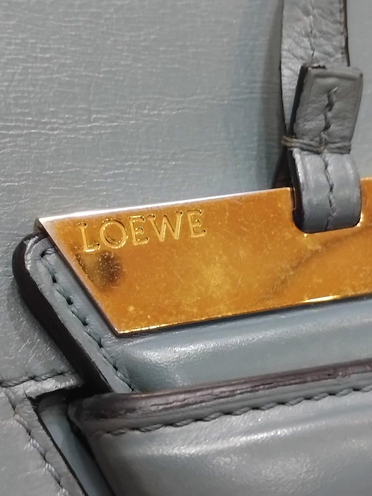 Loewe Barcelona Shoulder Bag Blue