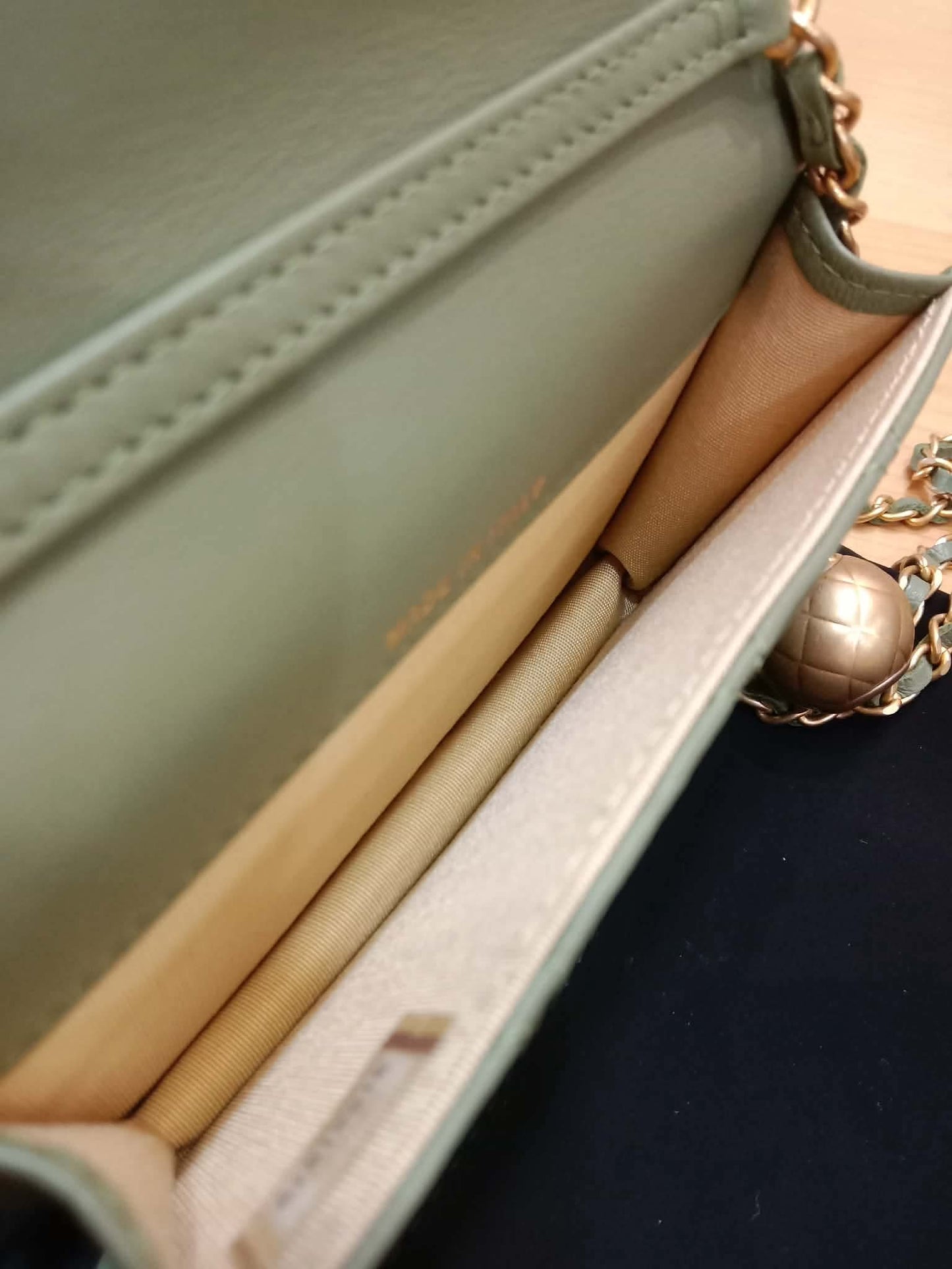 Chanel Pearl Crush Mini Quilted Lambskin Flap Bag Matcha Series 31