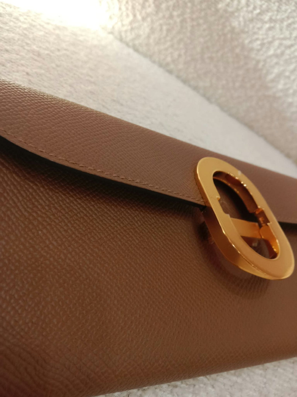 Hermes Maillon Chaine d'Ancre To Go Wallet Epsom Gold on Gold Stamp W 2024