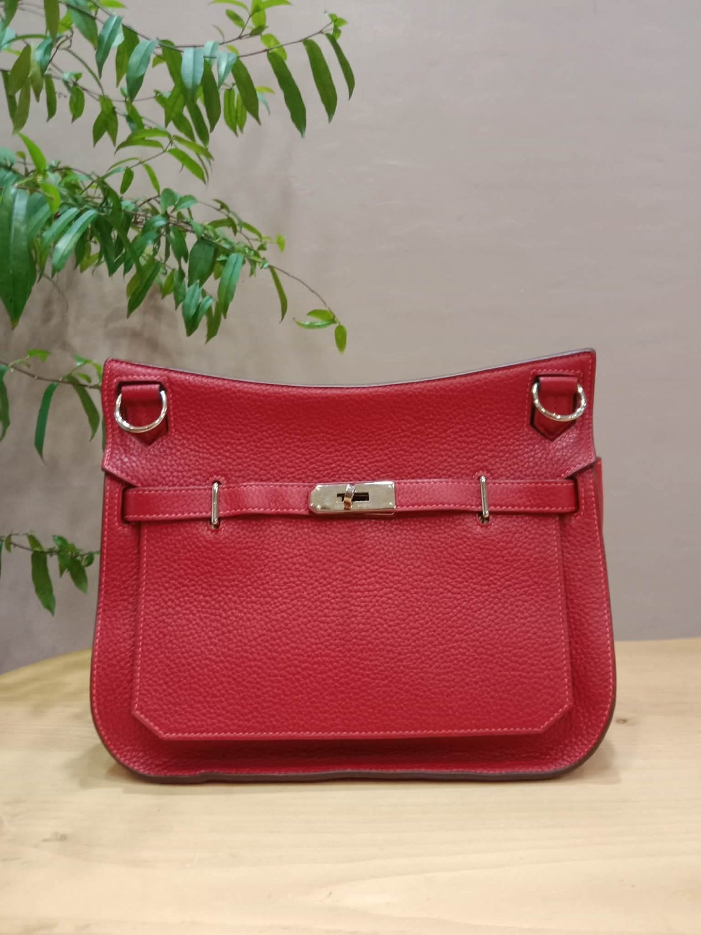 Hermes Jypserie 28 Rouge Casaque Clemence Stamp B 2023