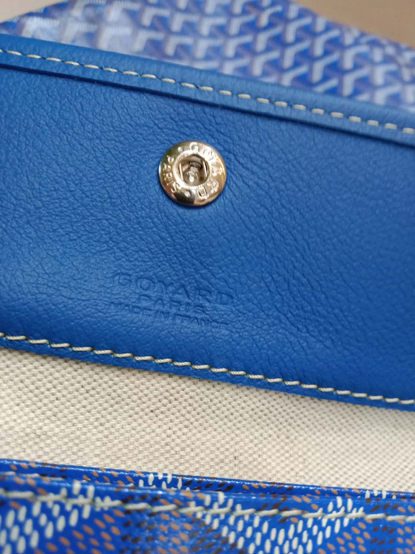 Goyard Saint Louis Tote Blue GM