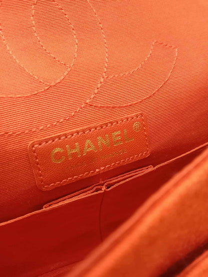 Chanel 2.55 Reissue Double Flap in Coral Jersey Fabric Series 11