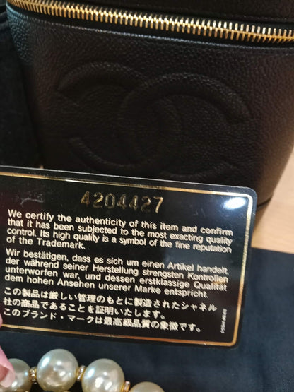 Chanel Vanity Caviar Black Series 4