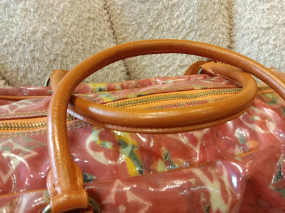 Louis Vuitton Richard Prince Limited Edition Le Rosel Orange Denim Pulp Weekender Bag
