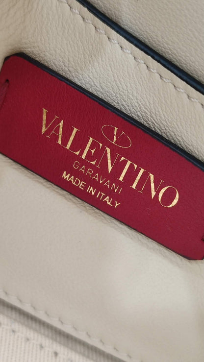 Valentino Garavani Rockstud Mini Ivory Crossbody Bag