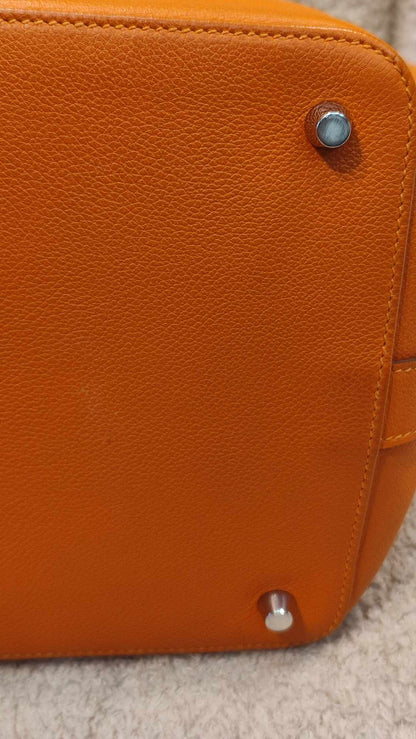 Hermes Toolbox 26 Poppy Orange Evercolor/Swift Stamp T 2015