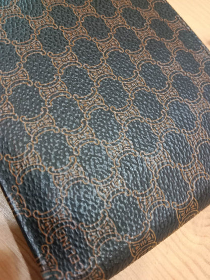 Celine Macadam Bi-Fold Wallet Triomphe Monogram Pattern