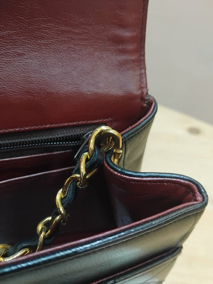 Chanel Circle Lock Flap Vintage CC Lambskin Black Series 1