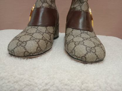 Gucci Blondie GG Supreme ankle Boots GG Medallion Size 26