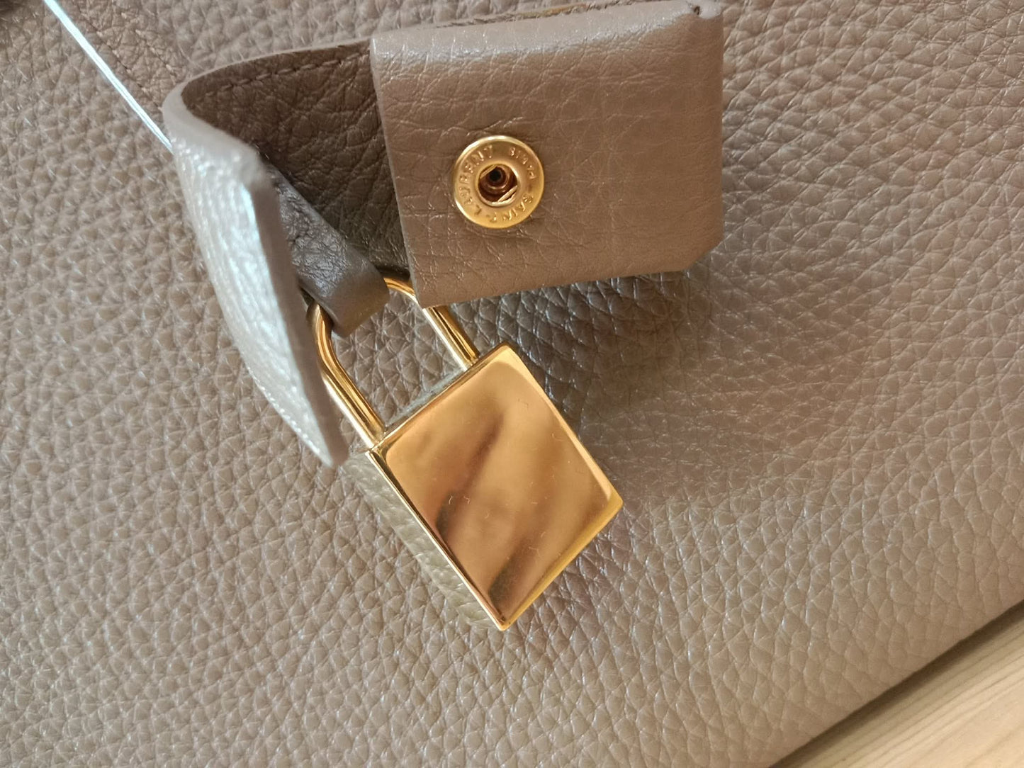 Saint Laurent Sac De Jour Taupe Grained Leather