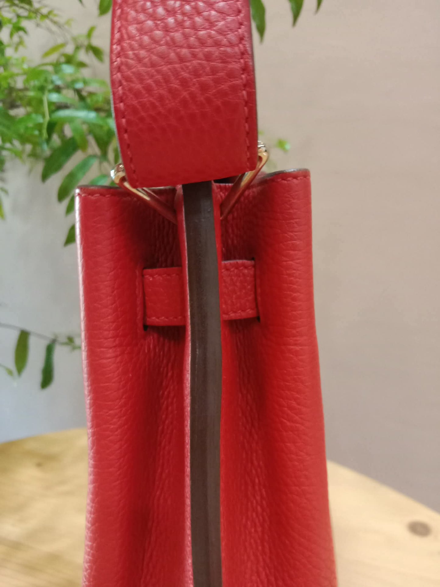 Hermes So Kelly 22 Togo Red Stamp R Square 2014