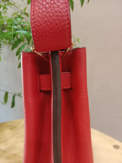 Hermes So Kelly 22 Togo Red Stamp R Square 2014