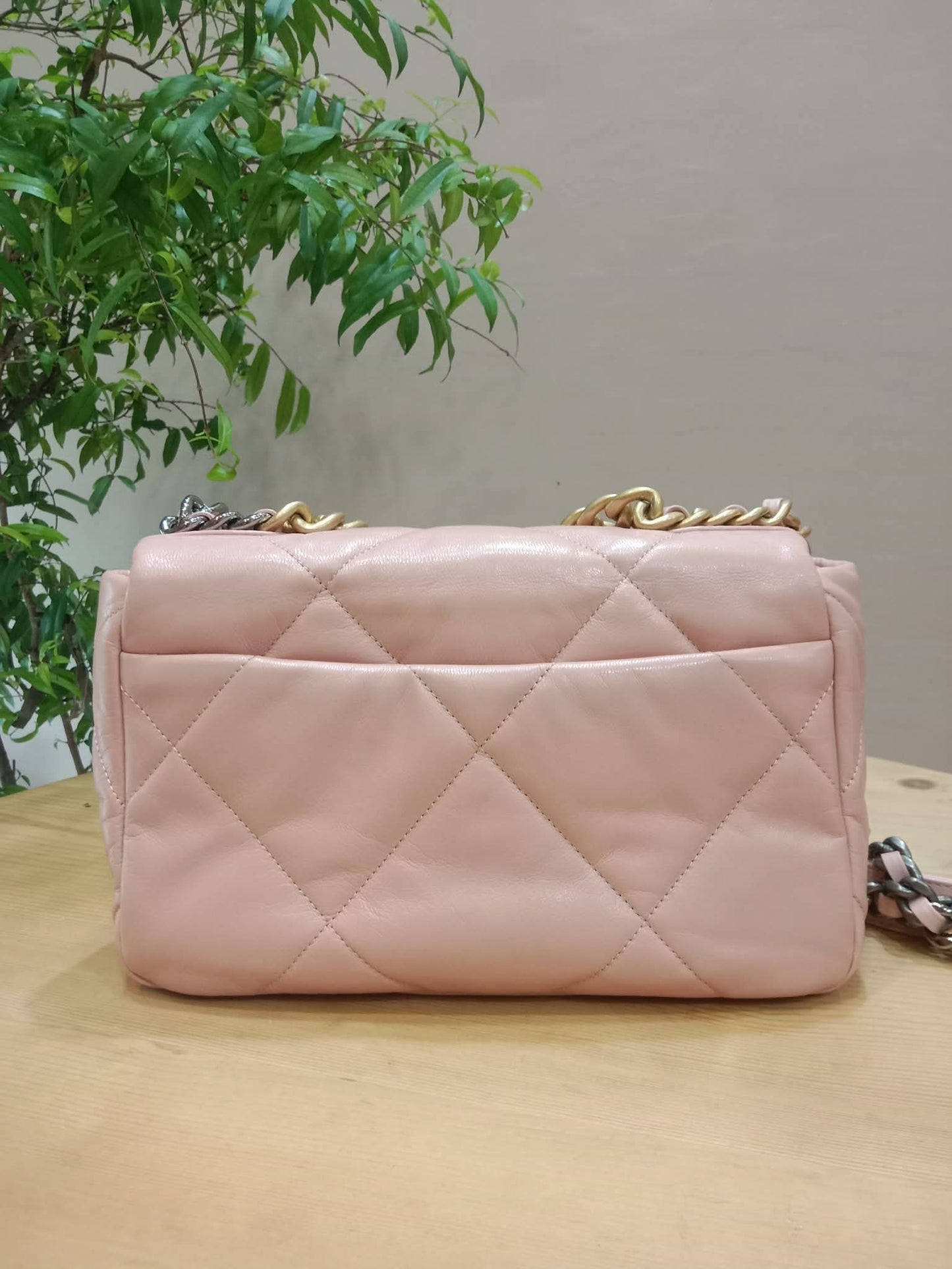 Chanel 19 Lambskin Light Pink Small Series 29