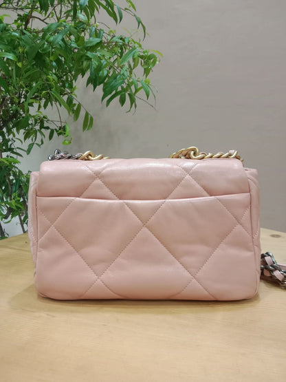 Chanel 19 Lambskin Light Pink Small Series 29