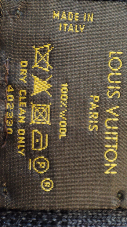 Louis Vuitton Damier Graphite Wool Scarf