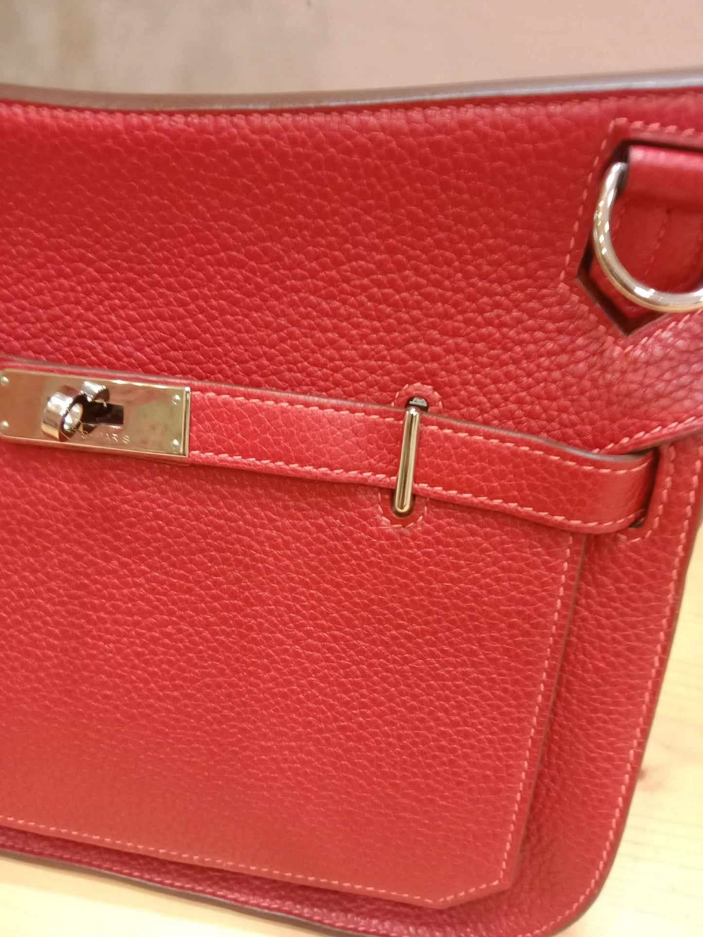 Hermes Jypserie 28 Rouge Casaque Clemence Stamp B 2023