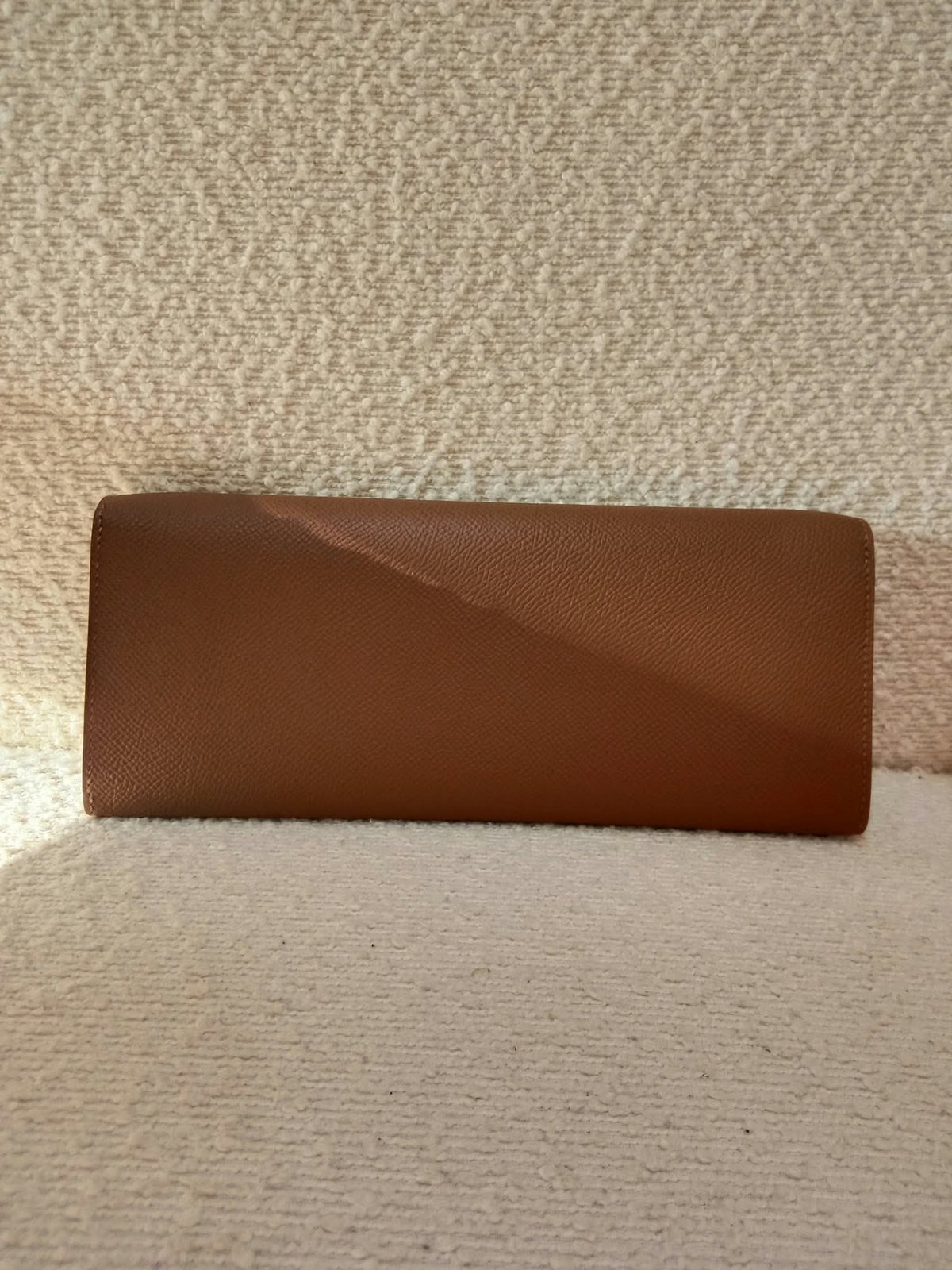 Hermes Maillon Chaine d'Ancre To Go Wallet Epsom Gold on Gold Stamp W 2024