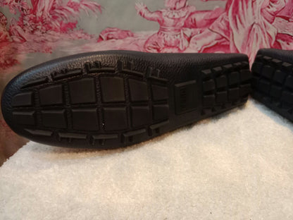 Fendi O'Clock Driving Loafers Black Size 9