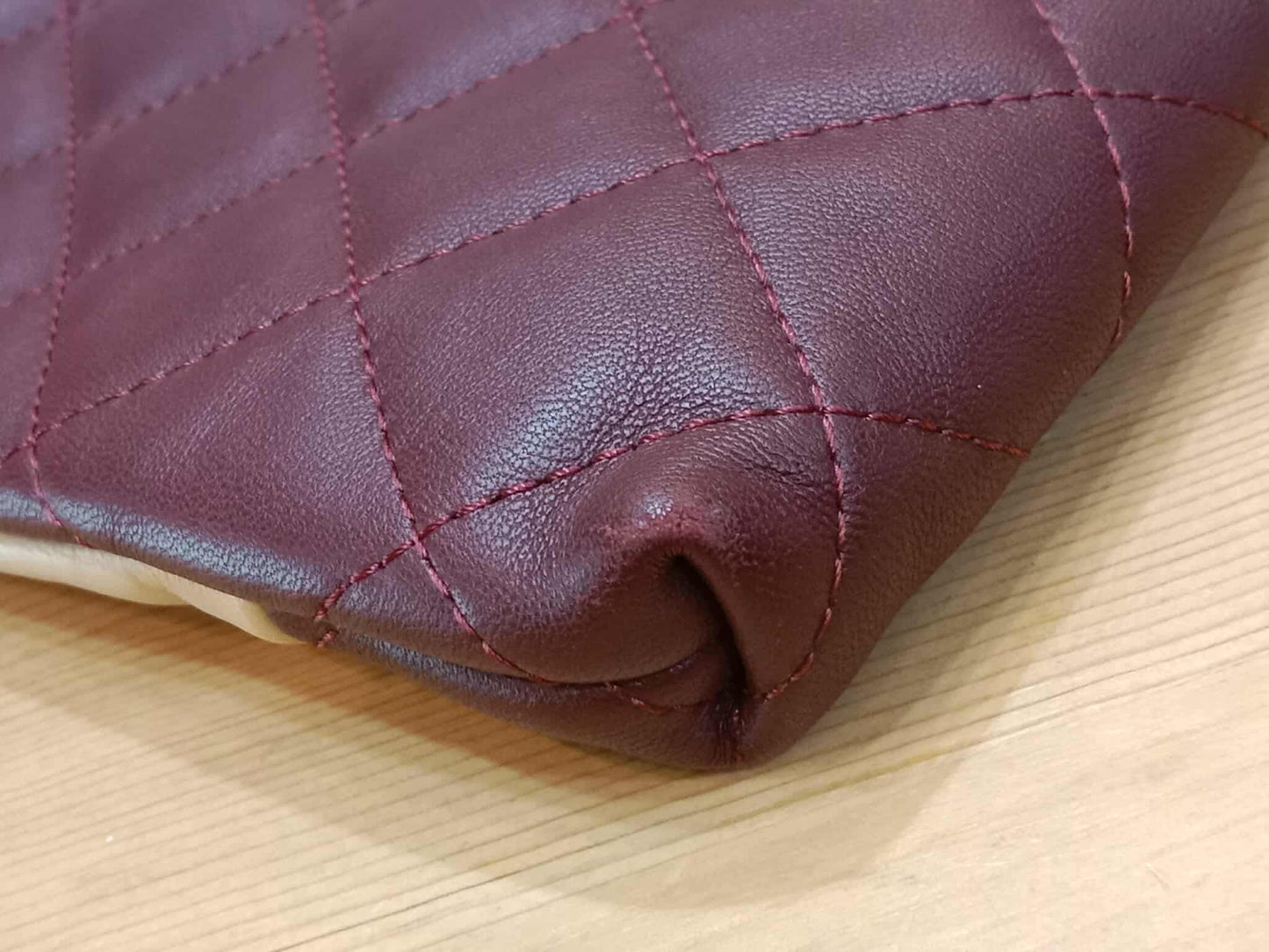 Chanel Colorblock Patchwork O-Case Clutch Lambskin Series 22