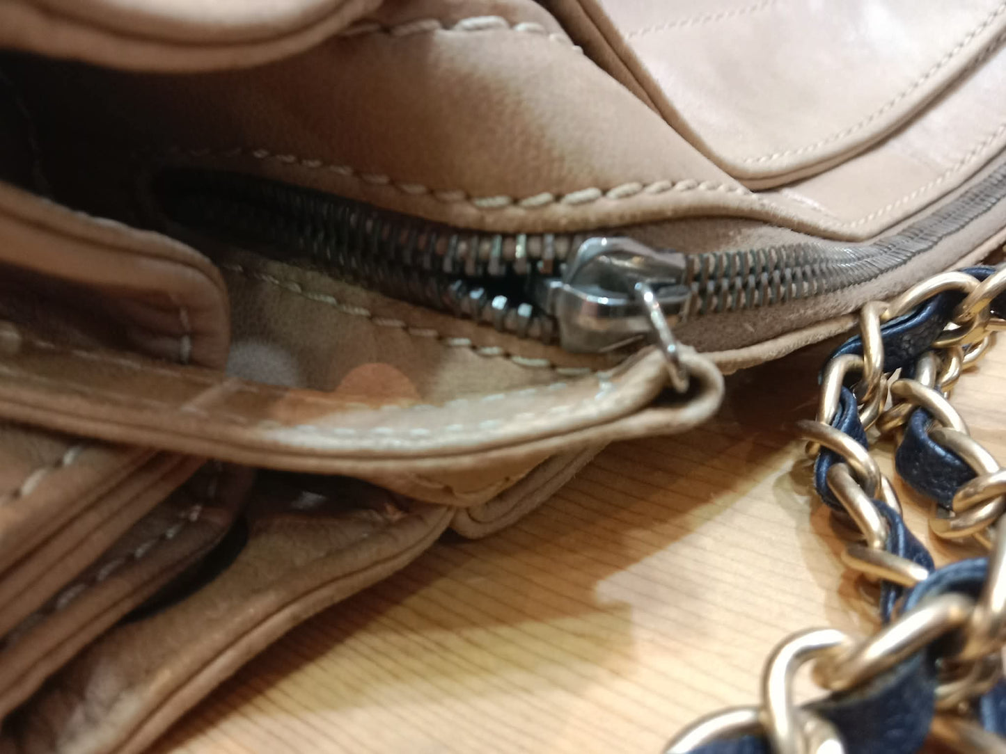Chanel LAX Accordion Beige Lambskin Series 8