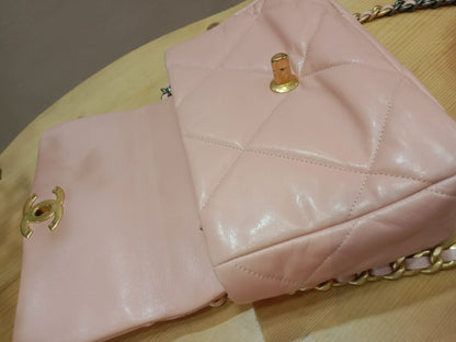 Chanel 19 Lambskin Light Pink Small Series 29
