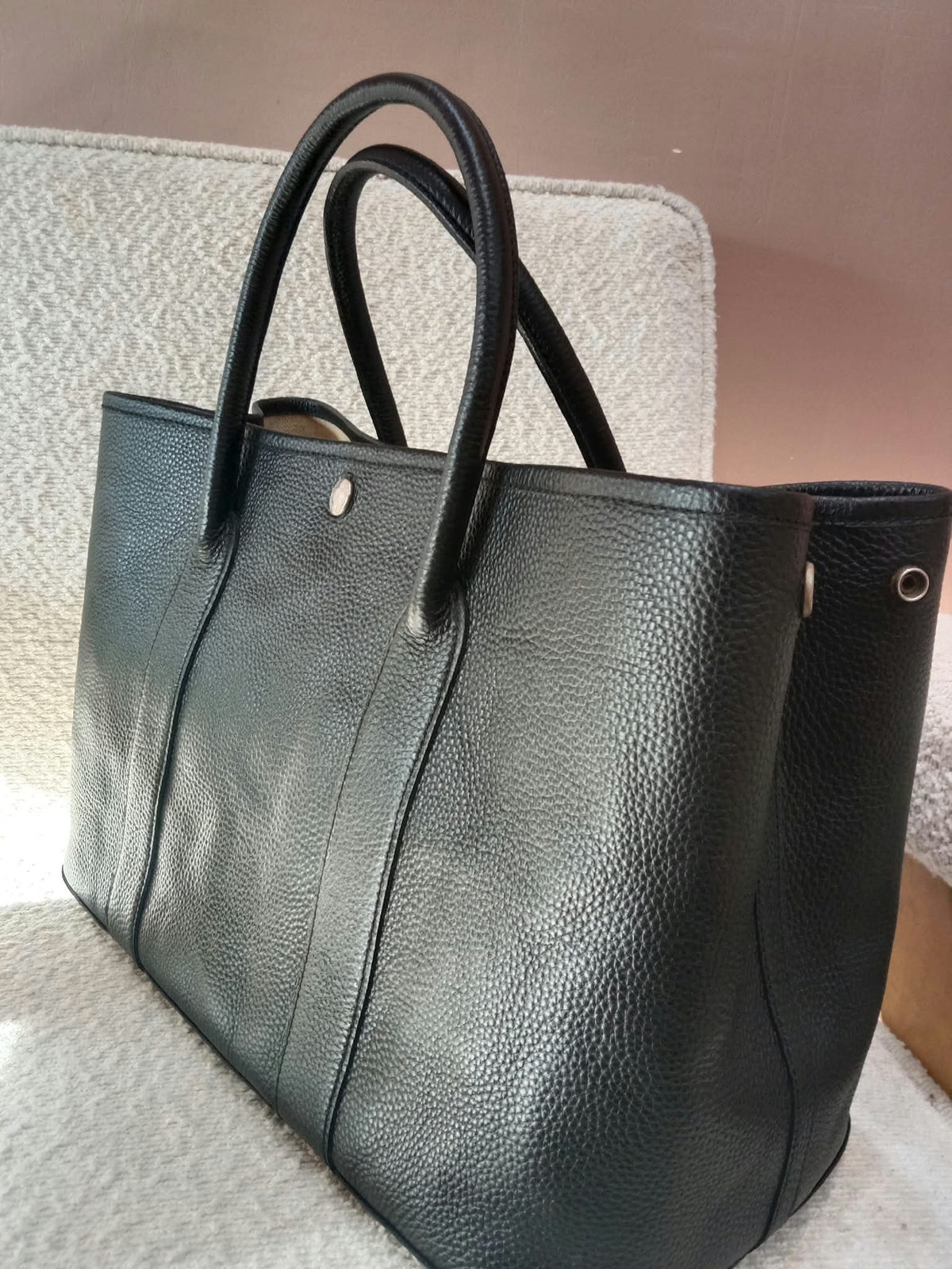 Hermes Garden Party 36 Noir Negonda Stamp T 2015
