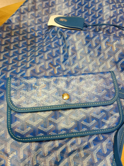 Goyard Saint Louis Tote Blue GM