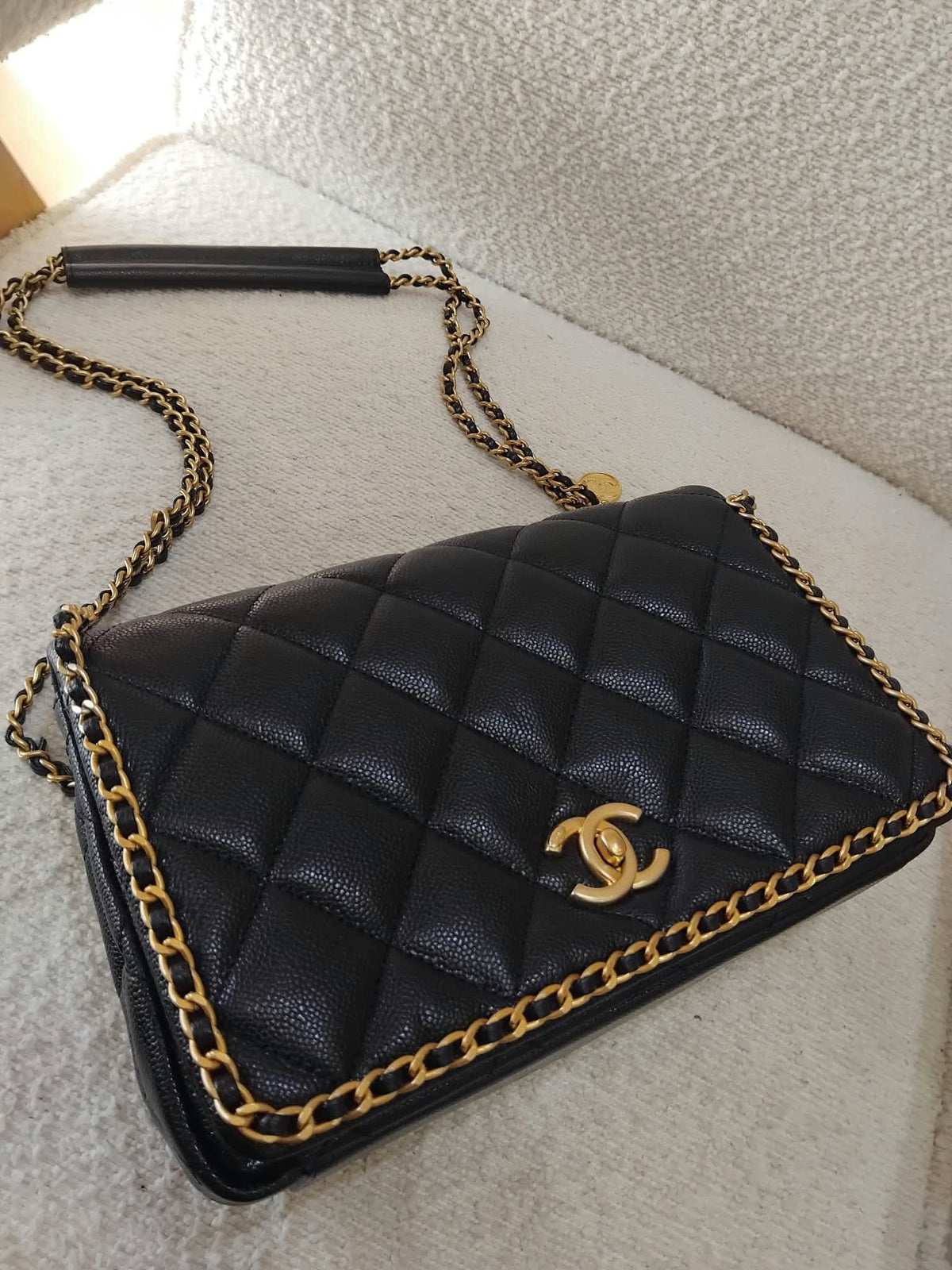 Chanel Black Caviar Neverending Cavair Black Microchipped