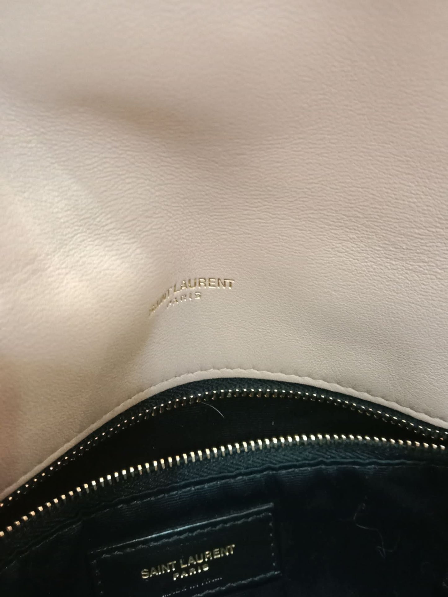 Saint Laurent Quilted Lambskin Lou Puffer Shoulder Bag