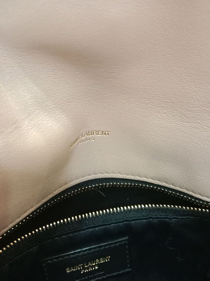 Saint Laurent Quilted Lambskin Lou Puffer Shoulder Bag