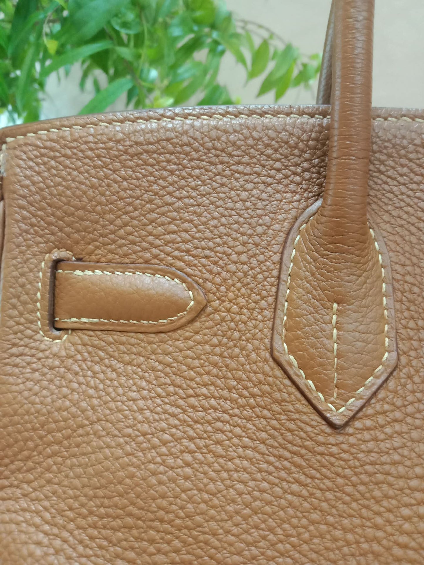Hermes Birkin 30 Gold on Gold Clemence Stamp E Square 2001