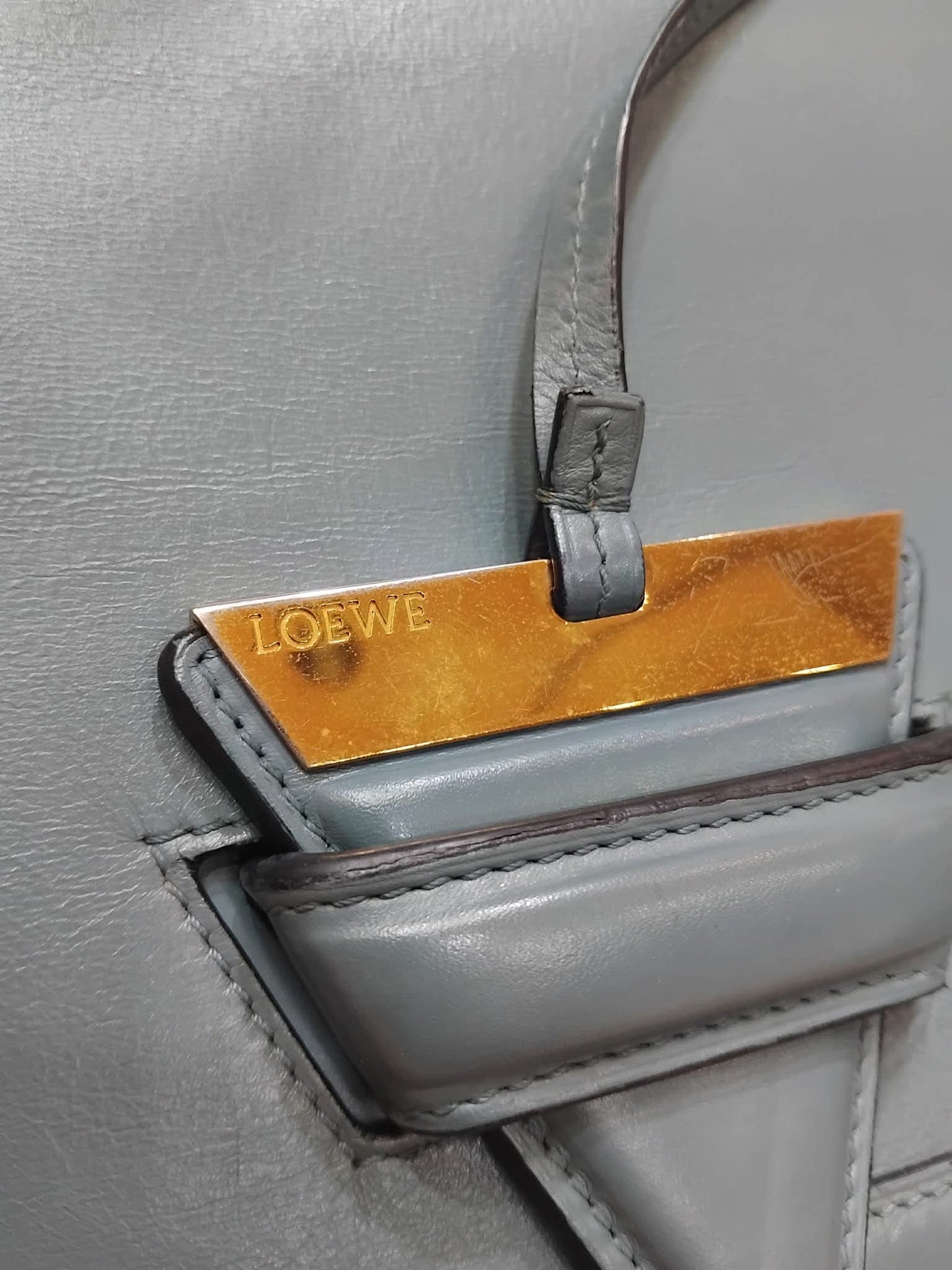 Loewe Barcelona Shoulder Bag Blue