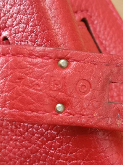 Hermes So Kelly 22 Togo Red Stamp R Square 2014