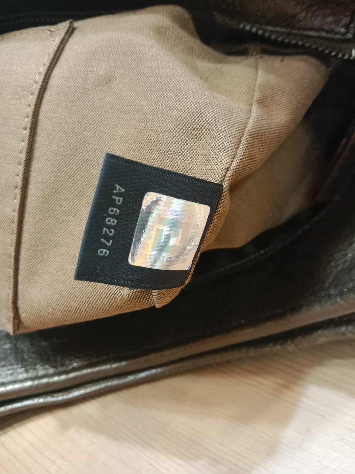 Fendi Zucca Canvas Trim Chef Shopper Tote Bag Brown