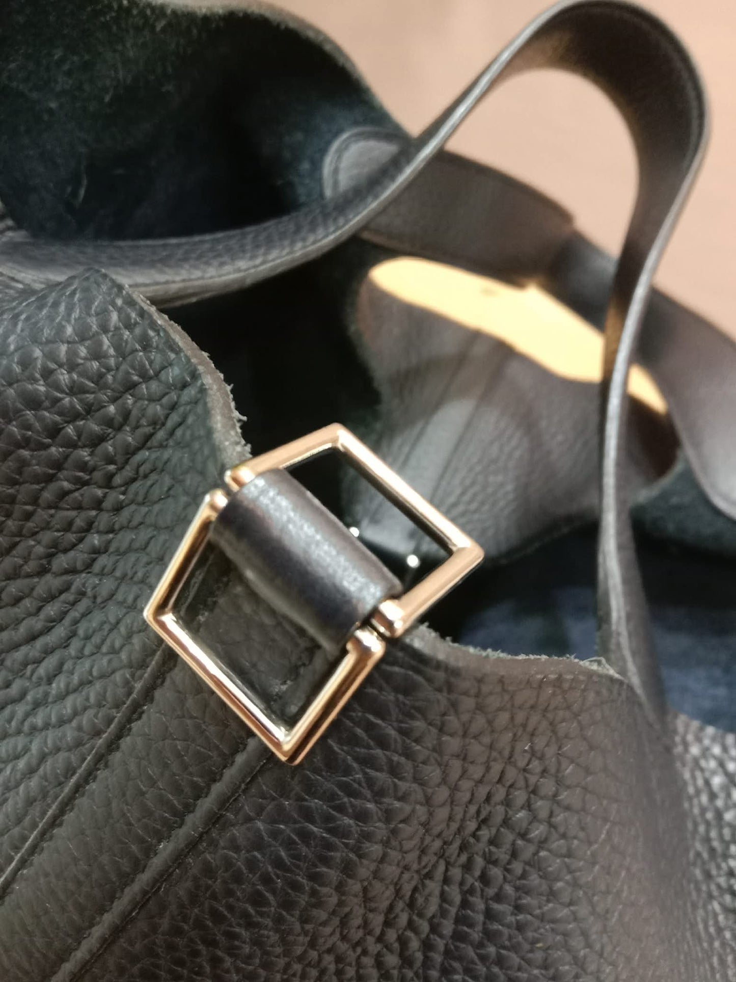 Hermes Picotin 22 Noir Clemence Stamp T 2015