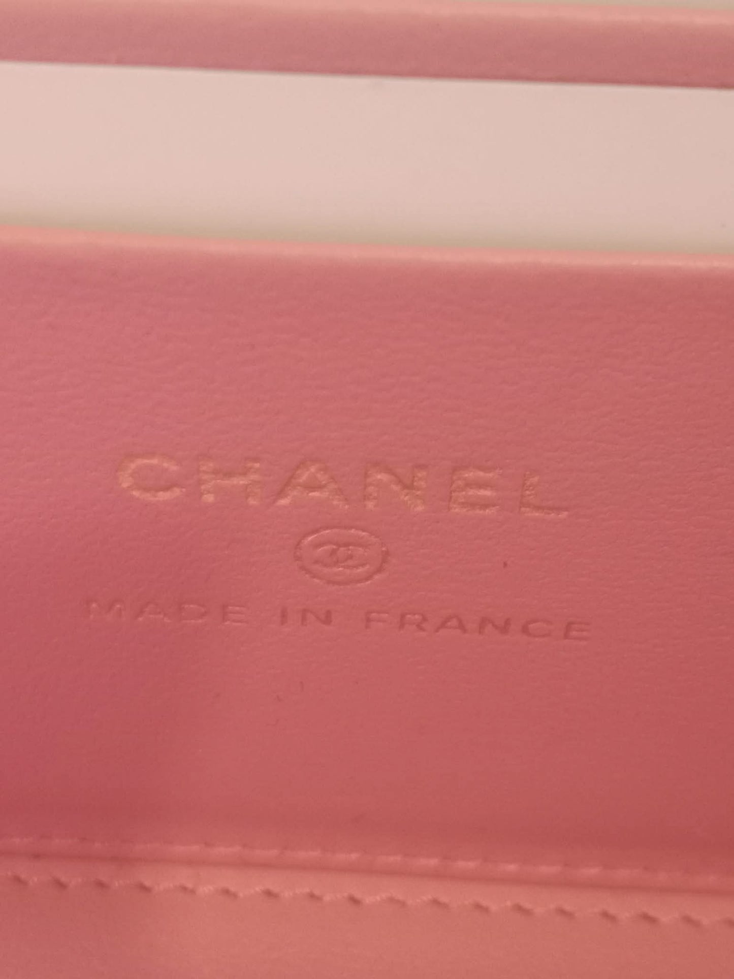 Chanel Vanity Tophandle Lambskin Pink Microchipped