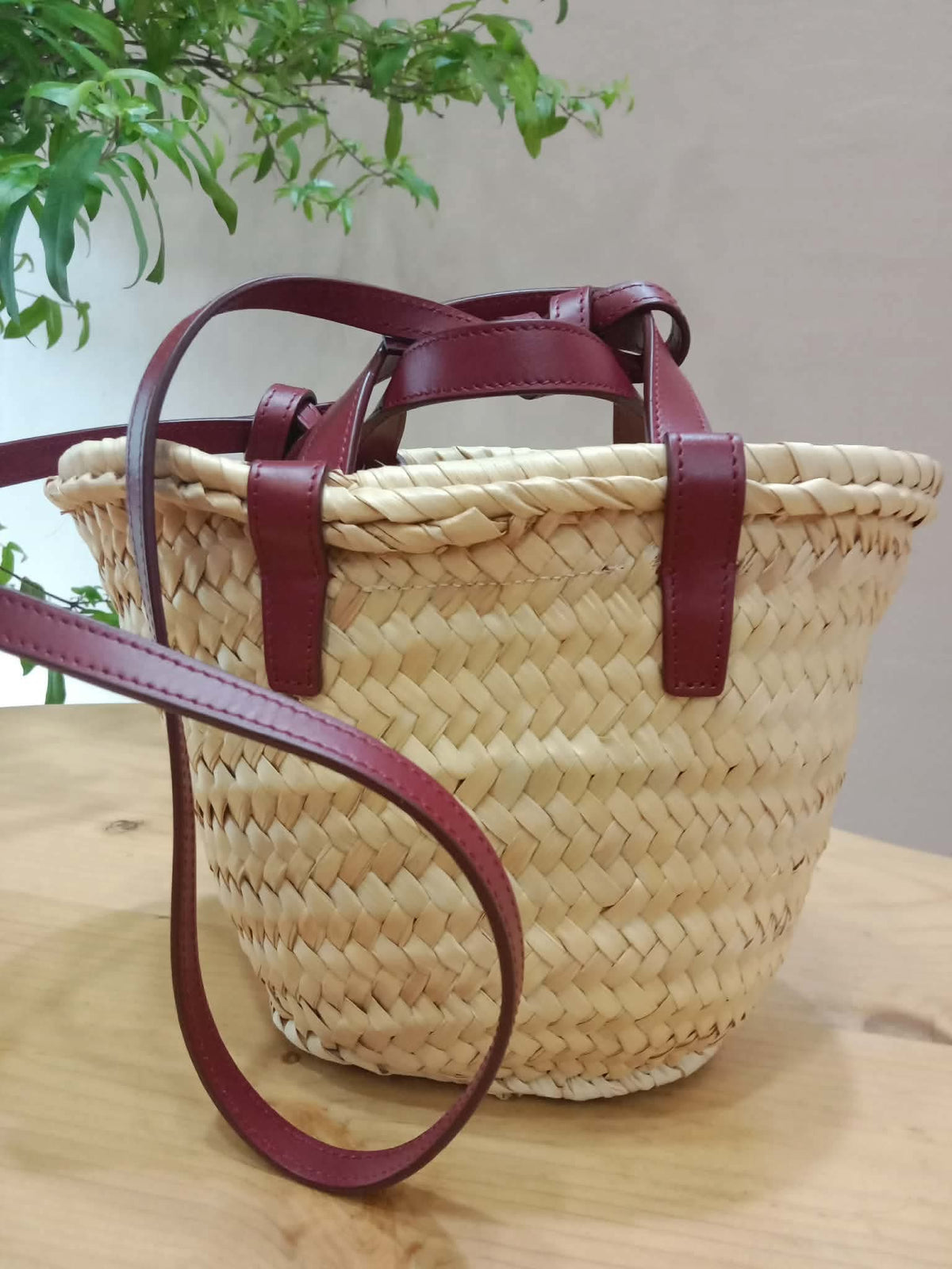 Celine Triomphe Panier Basket Purple Bag