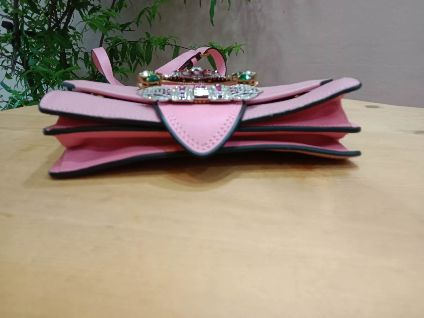 Miu Miu Lady Shoulder Bag Crafted Calfskin Pink