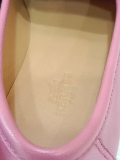 Hermes Colette Loafers Gold-Plated Roulis Size 35 Pink