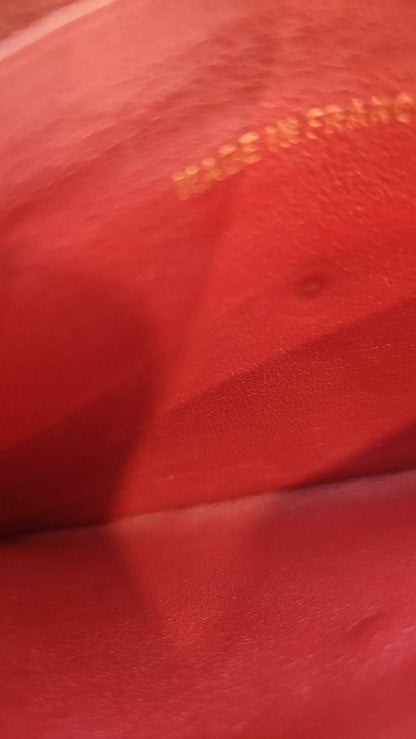 Chanel Vintage Envelope Wallet Red Lambskin Series 3