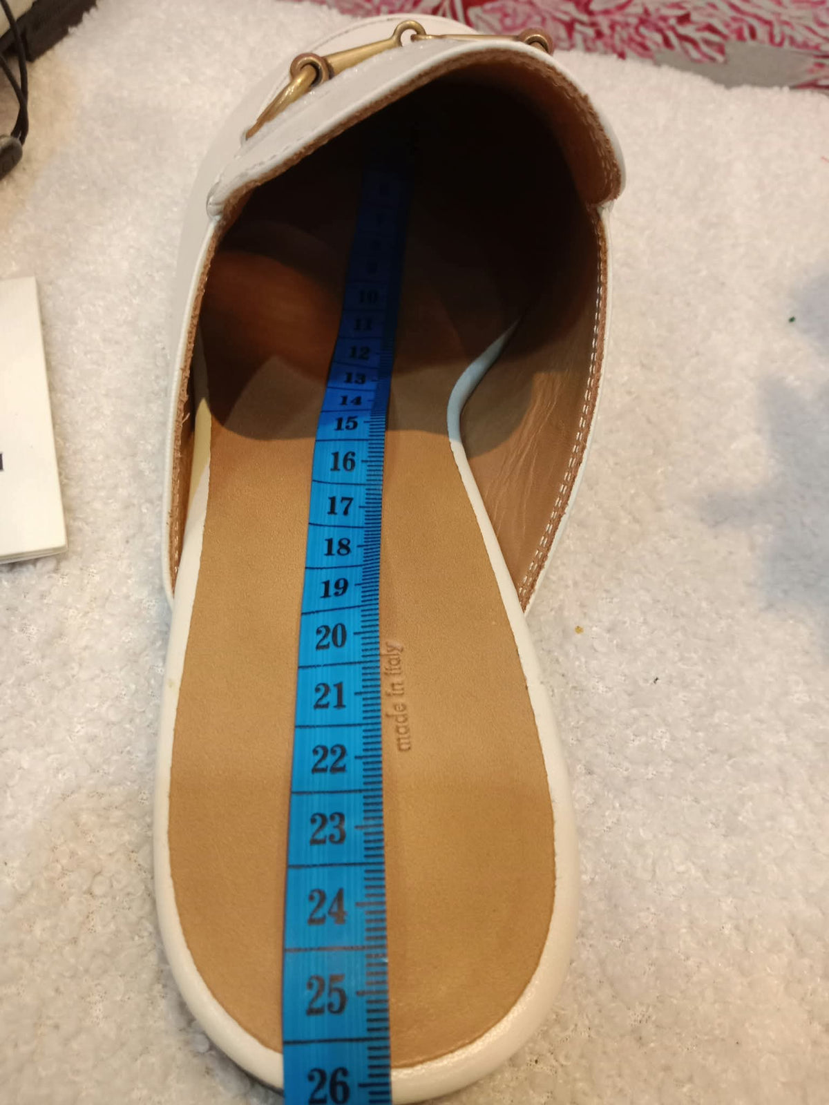 Gucci Princetown Horsebit Mules White Size 38