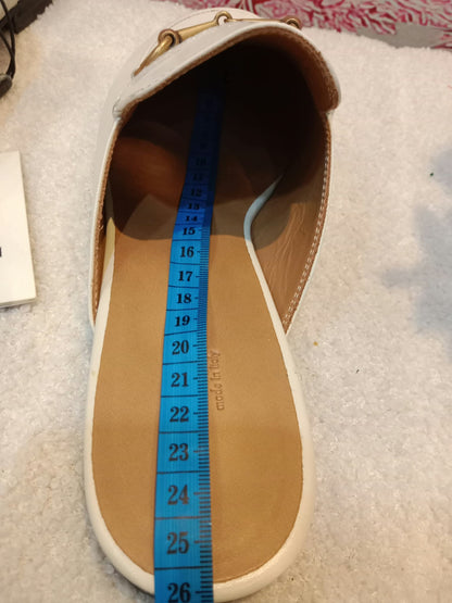 Gucci Princetown Horsebit Mules White Size 38