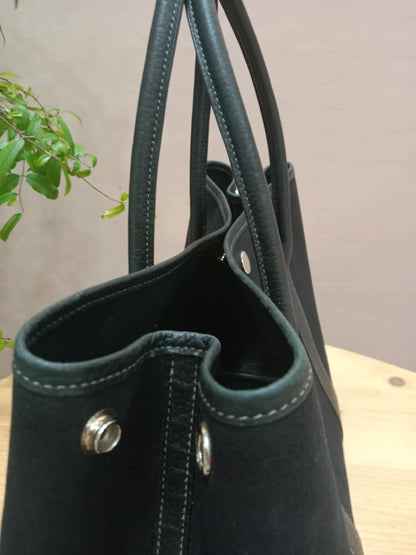 Hermes GPT 36 Canvas/Leather Black