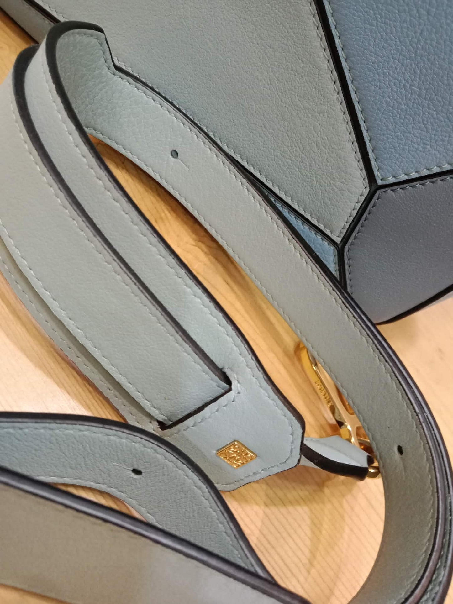 Loewe Puzzle Bag Tricolor Blue Medium