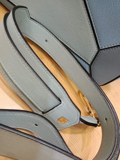 Loewe Puzzle Bag Tricolor Blue Medium