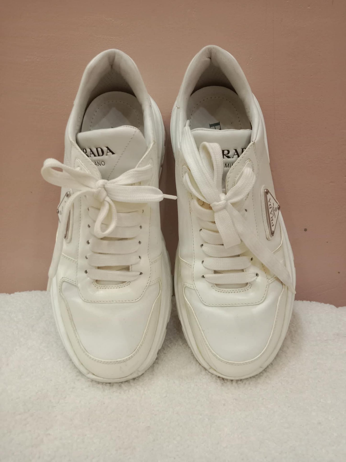 Prada Prax 01 Sneakers White Size 37.5