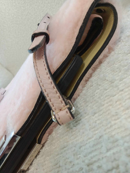 Fendi Shearling Peekaboo Pink