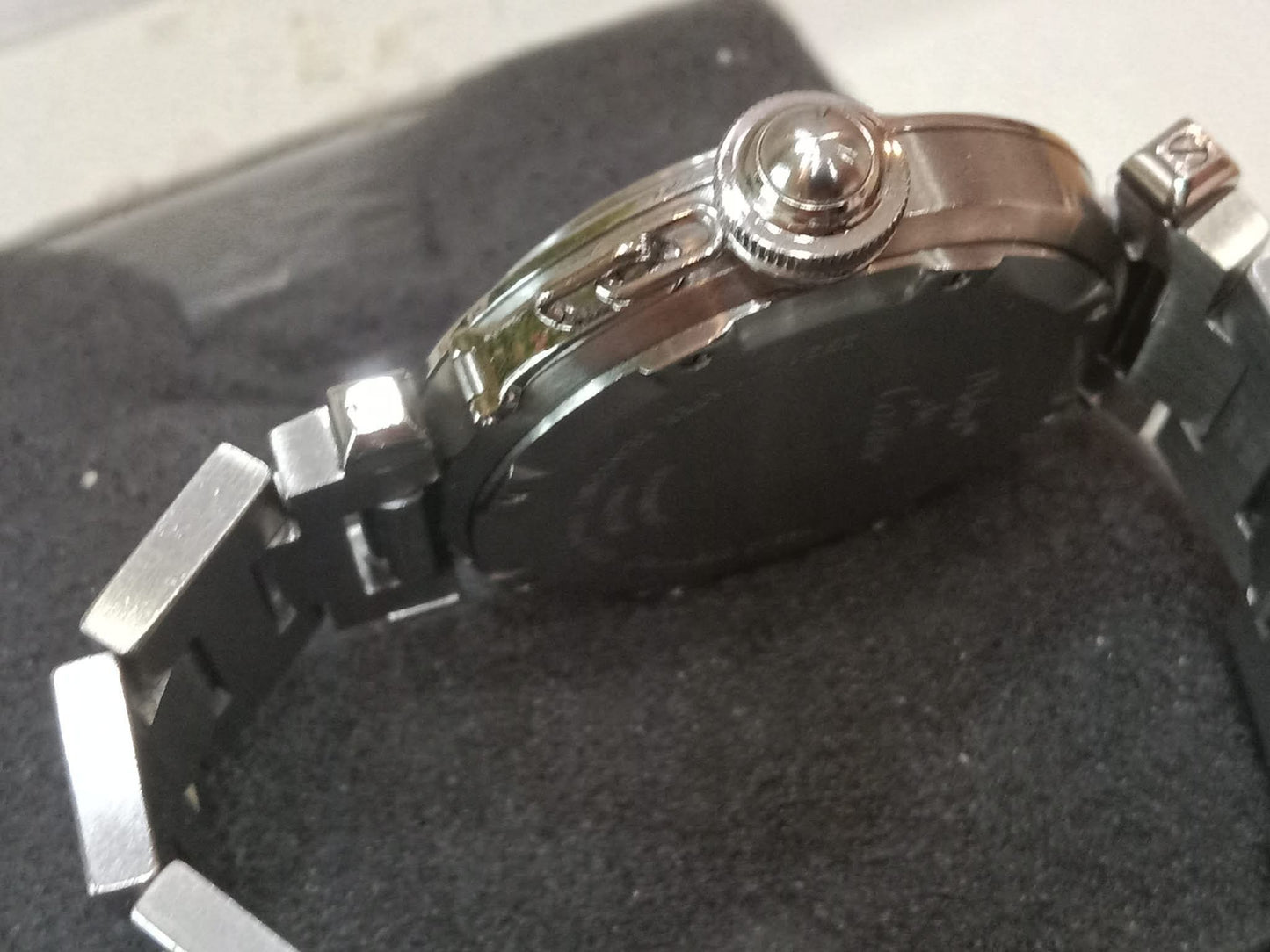 Cartier Pasha C Watch 35mm Stainless Case Pink Dial Arabic Numerals